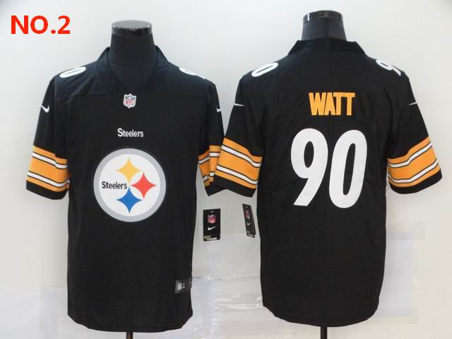 Cheap Men's Pittsburgh Steelers #90 T.J. Watt Jerseys-5